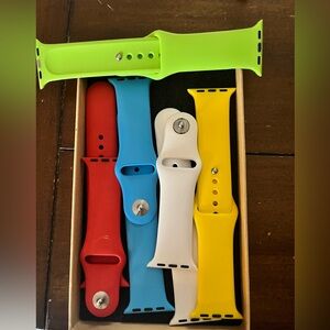 Multicolor Silicone Apple Watch Bands for Smartwatches